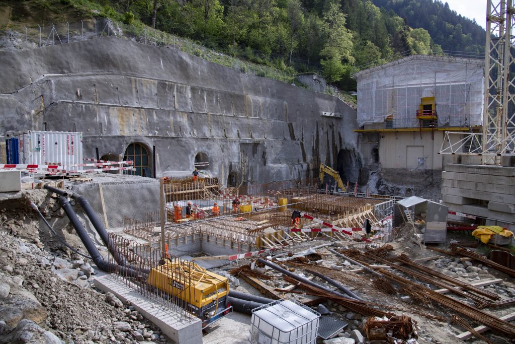 Il cantiere a Piotta (Immagine Ritom)