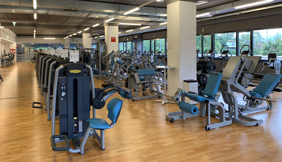 La sala principale della palestra di Losone