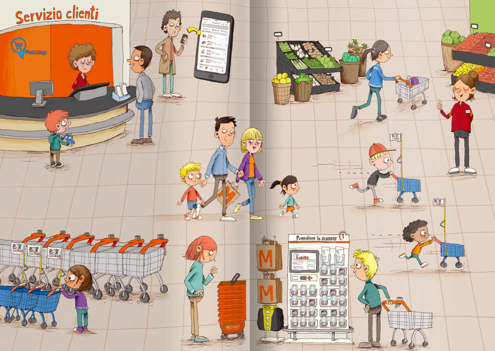 Scoprire come funziona una filiale Migros, giocando