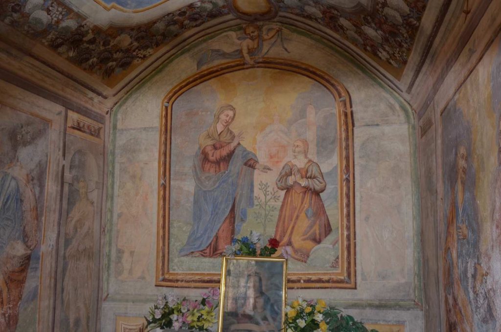Affresco della cappella della Tesa