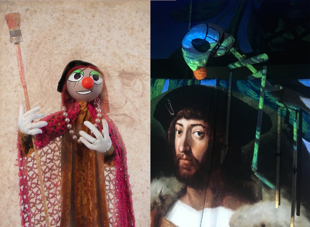 La storia di Leonardo,raccontata dai pupazzi di Michel Poletti (www.palco.ch)