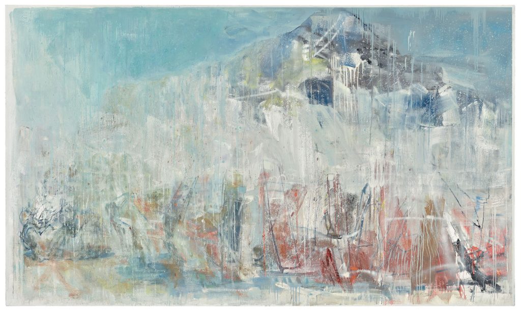 Cesare Lucchini, Quel che rimane - Lampedusa, 2016. Olio su tela (© Cesare Lucchini)