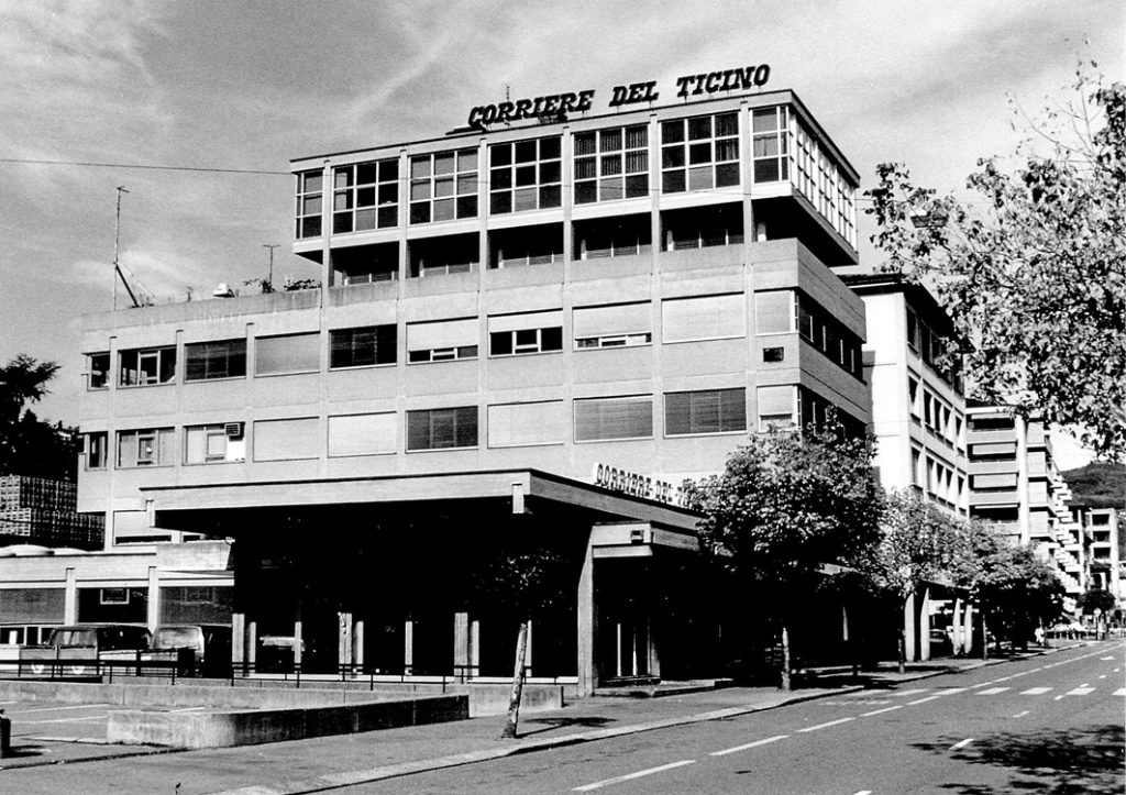 La vecchia sede del «Corriere del Ticino», in Corso Elvezia 33 a Lugano (CdT - Gonnella)