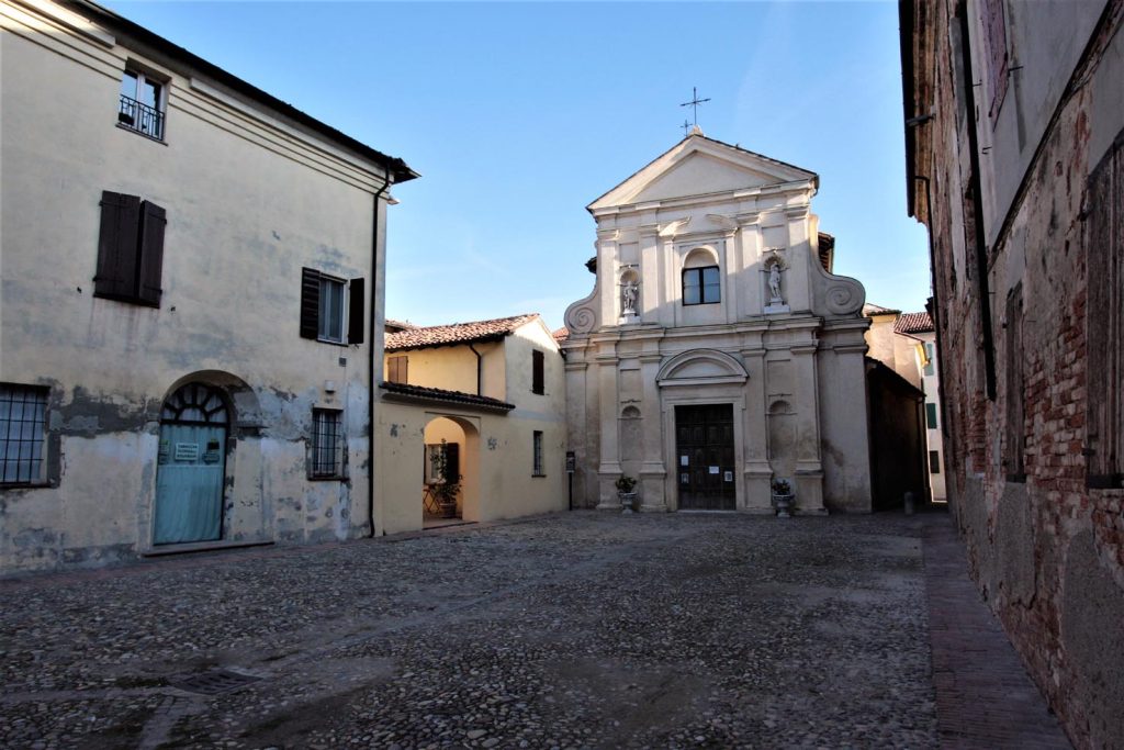 Piazza San Rocco a Sabbioneta, vicino alla Sinagoga