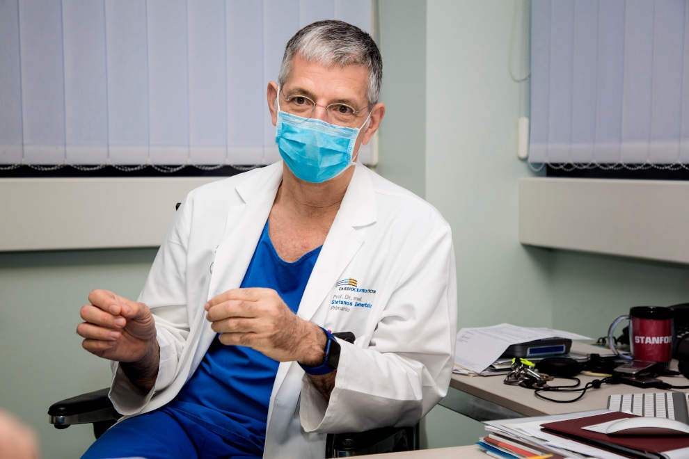 Il professor Stefanos Demertzis, primario di cardiochirurgia al Cardiocentro (Stefano Spinelli)