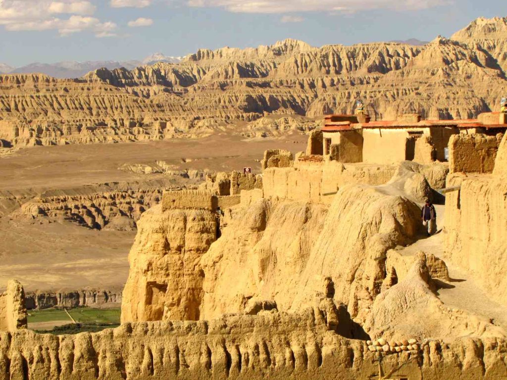 Panoramica dalla Fortezza di Tsaparang, cuore del Regno di Guge
