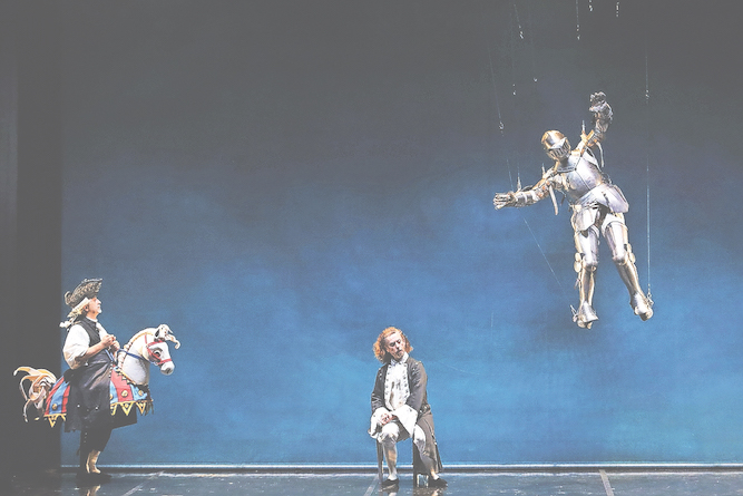 Un momento dello spettacolo (Compagnia Finzi Pasca)