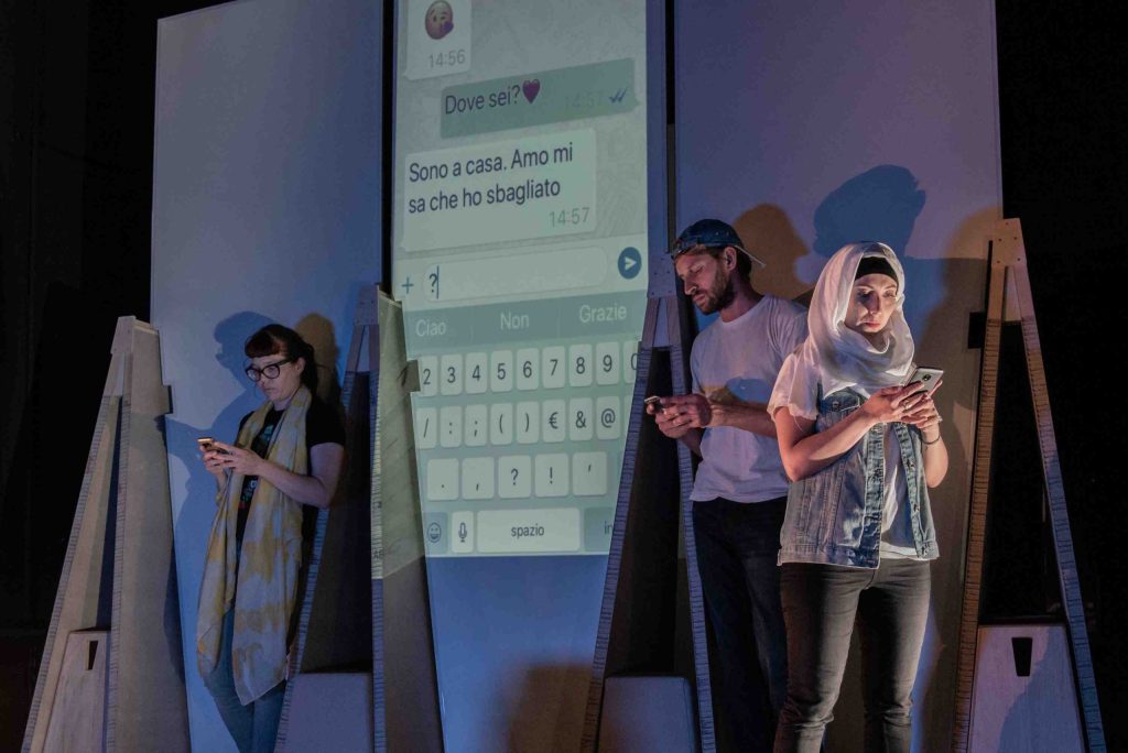 Un momento dello spettacolo che andrà in scena in marzo al CPT di Trevano (Daniela Banfi, Forum Teatro)