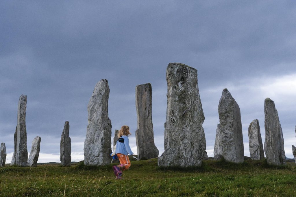Standing Stones di Callanish sull'isola di Lewis, eretto intorno al 2000 aC, uno dei monumenti megalitici più spettacolari della Scozia
