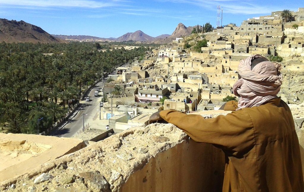 Panorama dell'oasi di Djanet dalla città vecchia