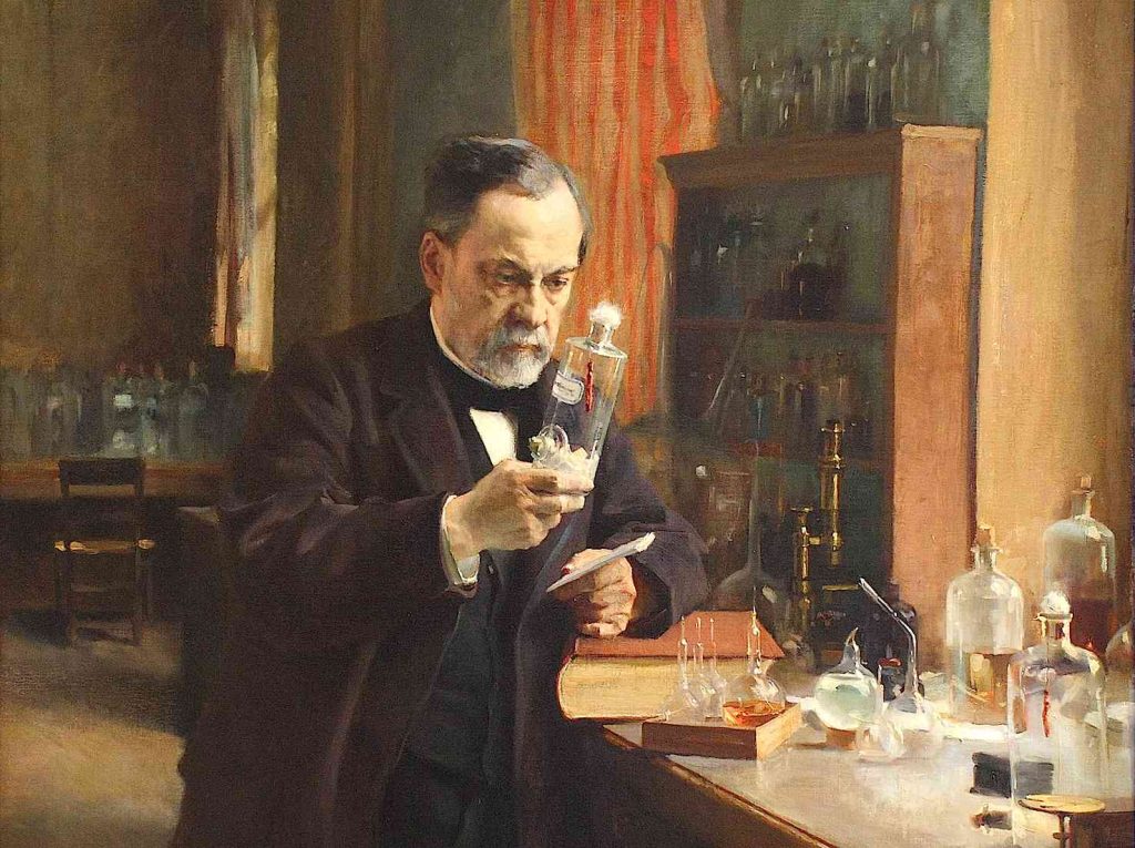 Olio su tela di Albert Edelfelt: Louis Pasteur, 1885.