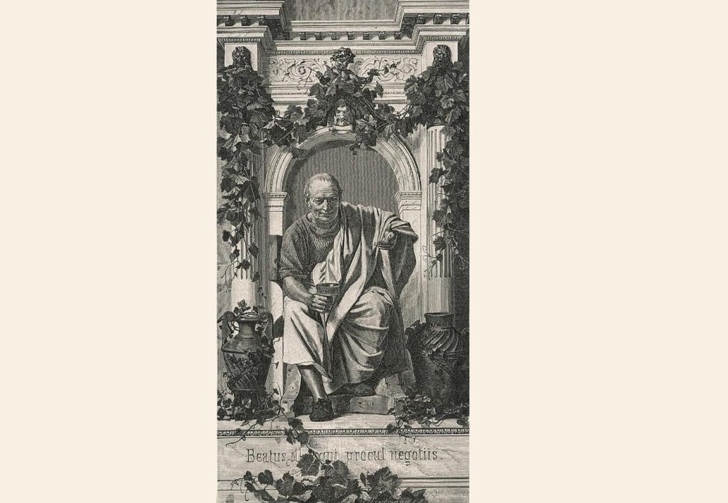 Quinto Orazio Flacco in un ritratto immaginario di Anton von Werner