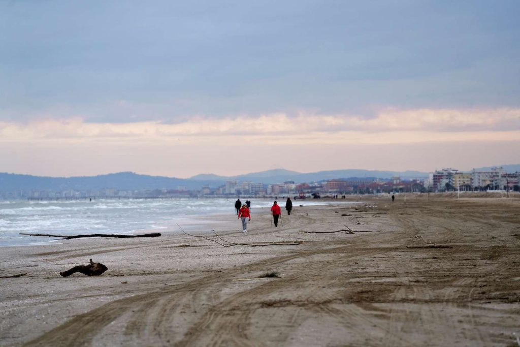 La spiaggia di Rimini