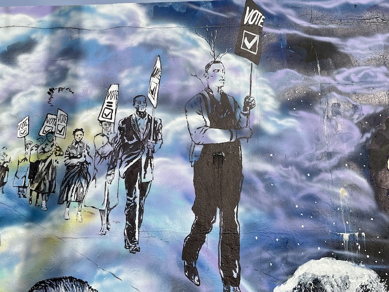 Murale nel quartiere di Tremé dedicato ai personaggi più emblematici della storia del Movimento per i diritti civili