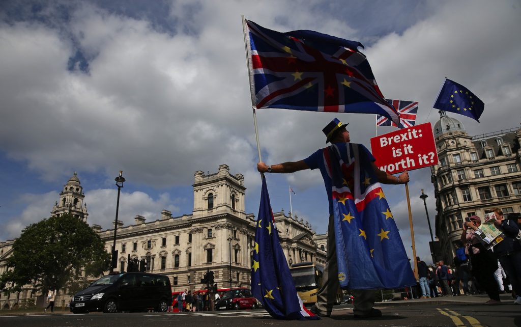 Una protesta anti-Brexit a Londra (AFP)
