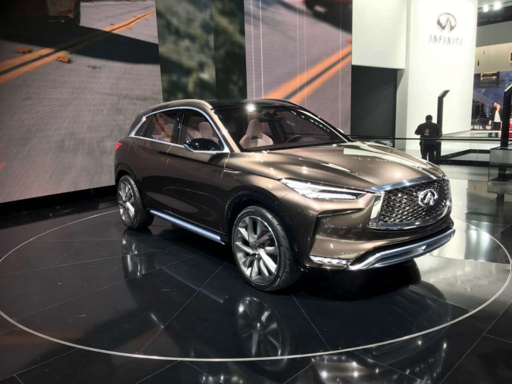 Il modello Infiniti, marchio di lusso di Nissan presentato al Salone di Guangzhou