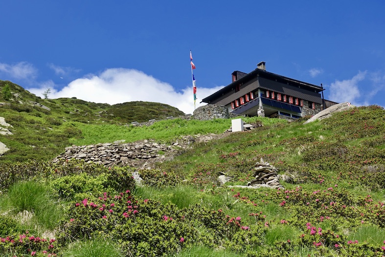 La capanna a 2140 metri di quota