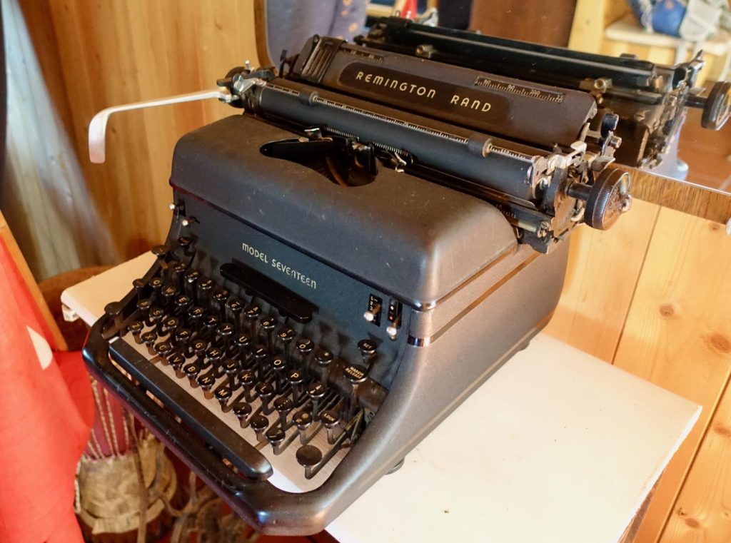 Dalla California ha portato a casa una vecchia Remington (Romano Venziani)