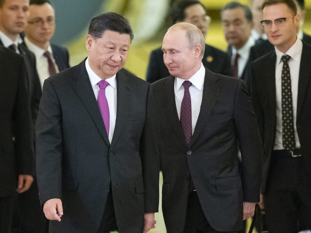 Xi Jinping e, a destra, Vladimir Putin (Keystone)
