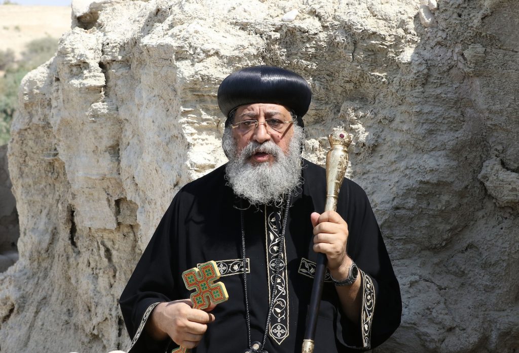 Il patriarca copto ortodosso Tawadros II di Alessandria (AFP)