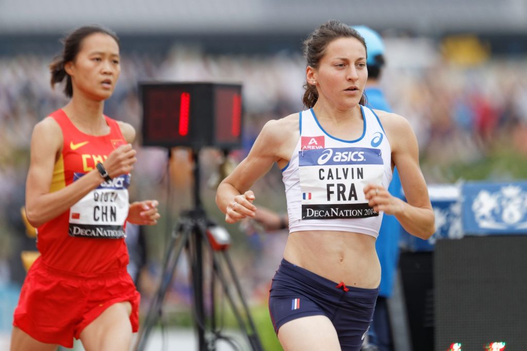 Clémence Calvin, in testa, durante una maratona degli anni scorsi (Pierre-Yves Beaudouin)