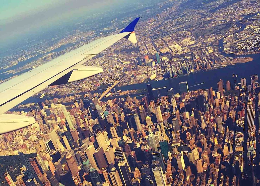 Vista da un volo di linea su New York (Pxhere.com)