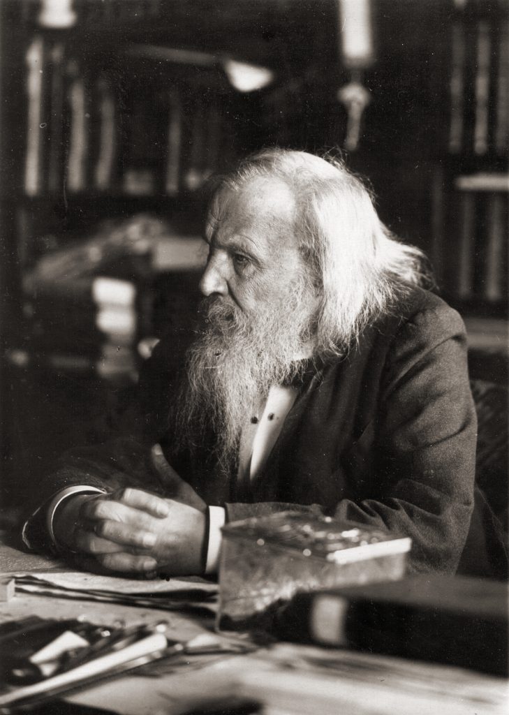 Dmitrij Ivanovic Mendeleev 
(1834-1907) ha inventato il sistema 
di classificazione degli elementi.