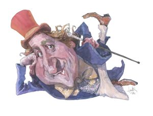 Gene Wilder in Willy Wonka. È vero: «si può fare». È la frase emblema della sua natura contraddittoria di uomo e artista (Leonardo Rodriguez)