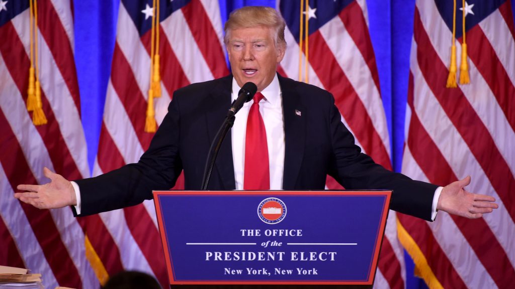 Donald Trump, da venerdì 20 gennaio sarà il 45.mo presidente degli Stati Uniti (AFP)