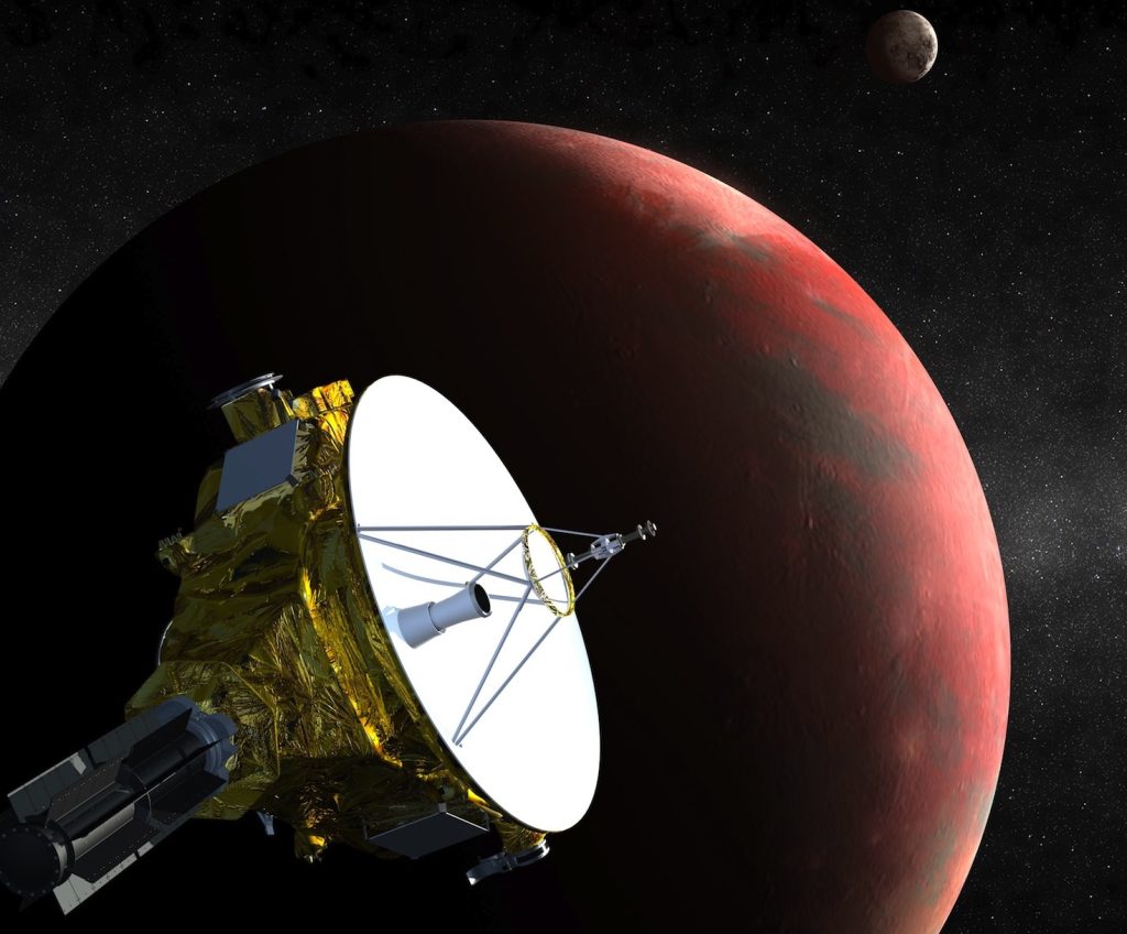 La sonda New Horizons in un rendering della NASA (NASA)