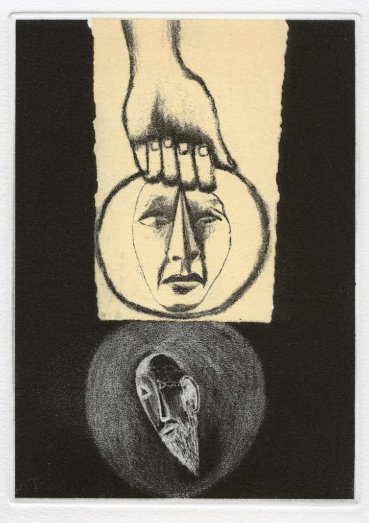 Enzo Cucchi, Una delle 21 incisioni inedite dal titolo Documenti realizzate per l’esposizione a Spazio Officina 2017