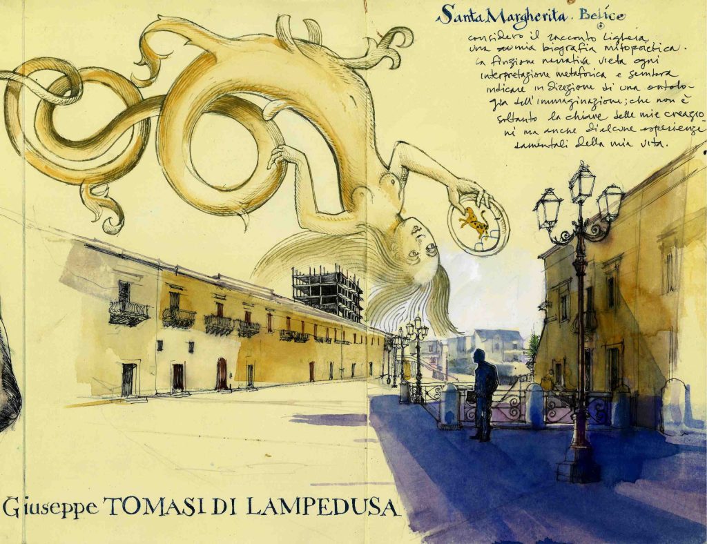 Nella propria residenza di campagna, a Santa Margherita Belice, lo scrittore palermitano ambientò il suo celebre romanzo Il Gattopardo