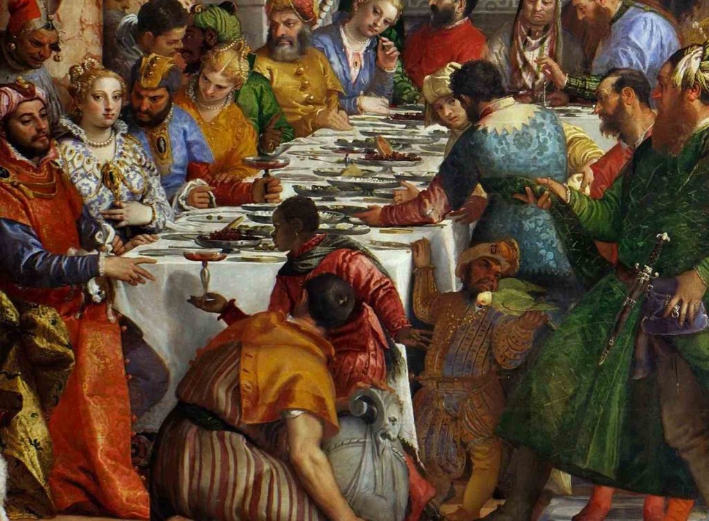 Dipinto di Paolo Veronese: «Nozze di Cana» (Dal libro Il vino nella storia)
