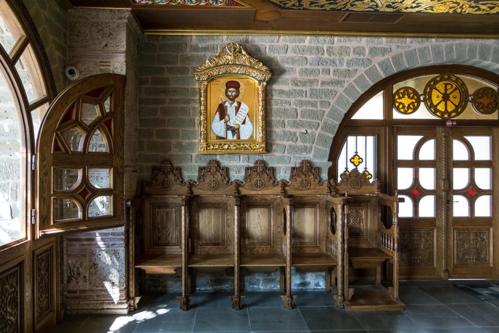 Interno del monastero di Varlaam di Meteora