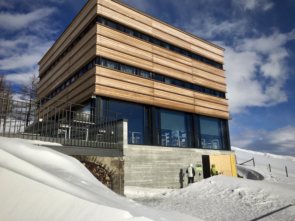 La capanna in versione innevata