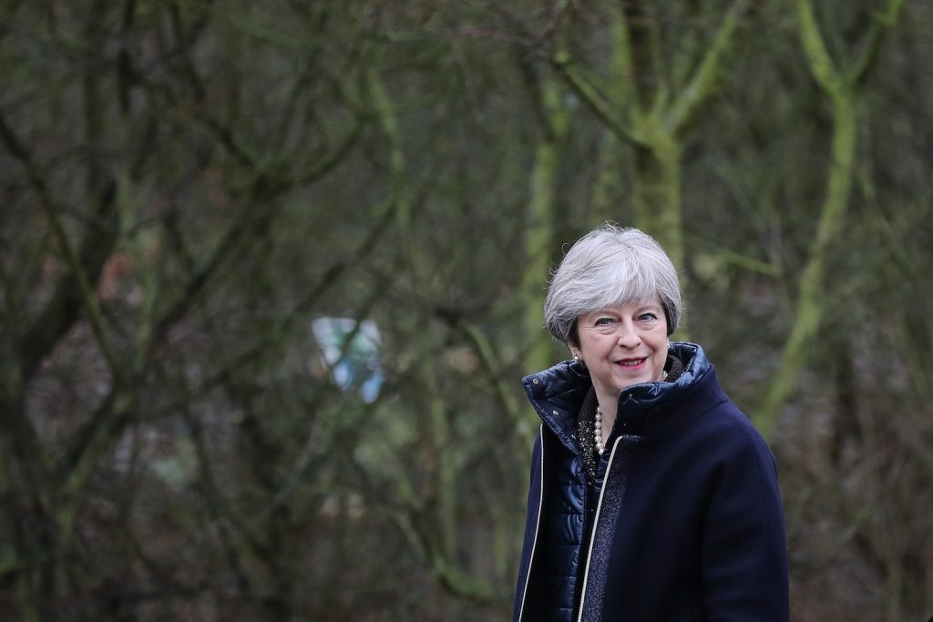 Il premier britannico Theresa May (AFP)