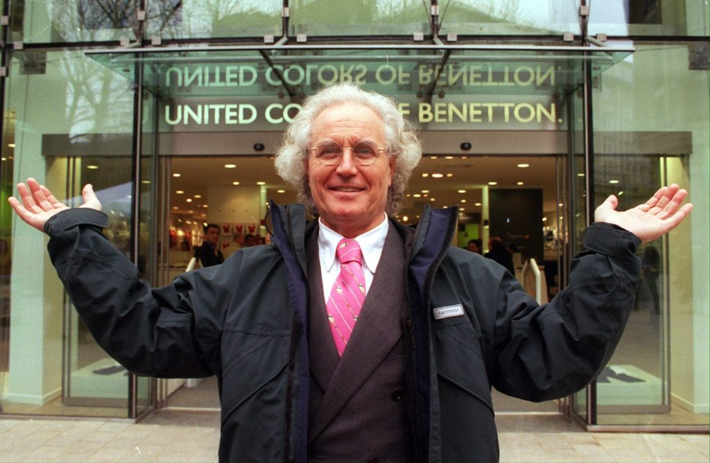 Uno dei quattro fratelli Benetton, Luciano, fondatore dell'azienda