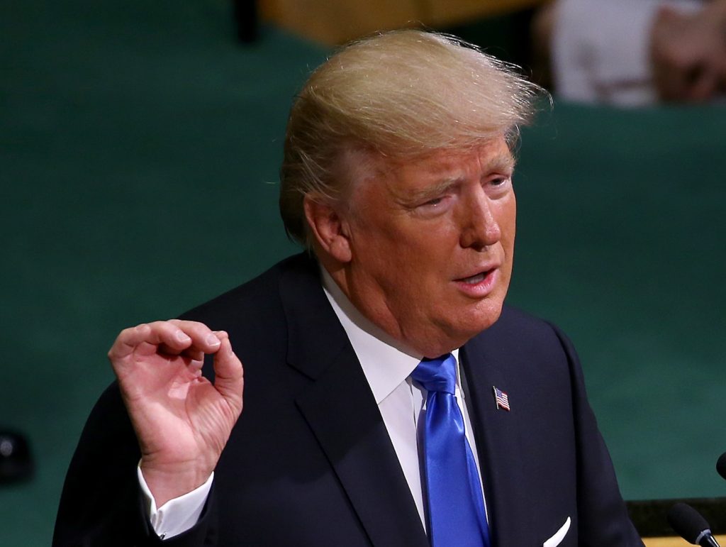 Donald Trump nel suo intervento alle Nazioni Unite ha auspicato la riscoperta di un culto delle nazioni (AFP)