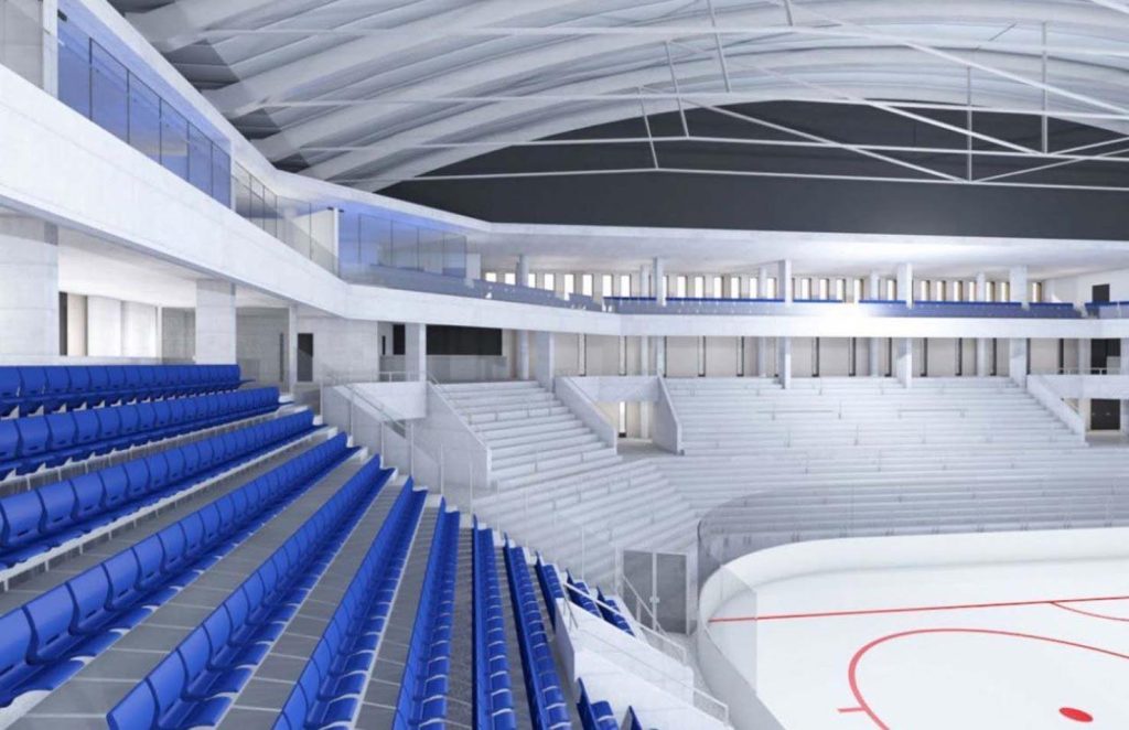 Una proiezione del progetto di come sarà la nuova Valascia (www.hcap.ch)