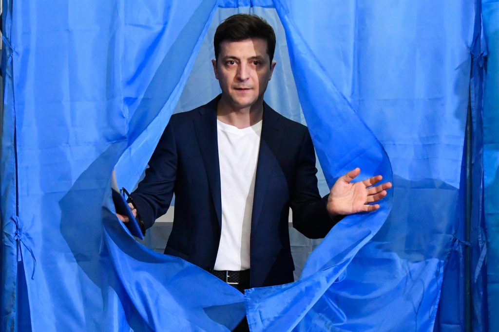 Vladimir Zelensky è stato votato in massa dai giovani (AFP)