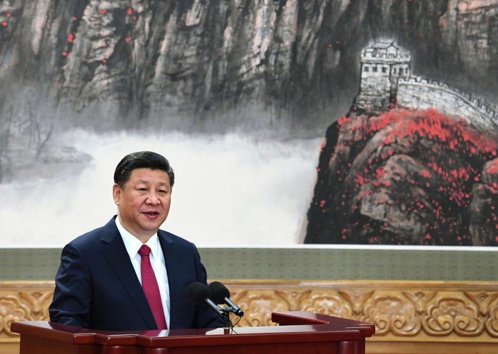 Xi Jinping durante i lavori del XIX Congresso a Pechino (Keystone)