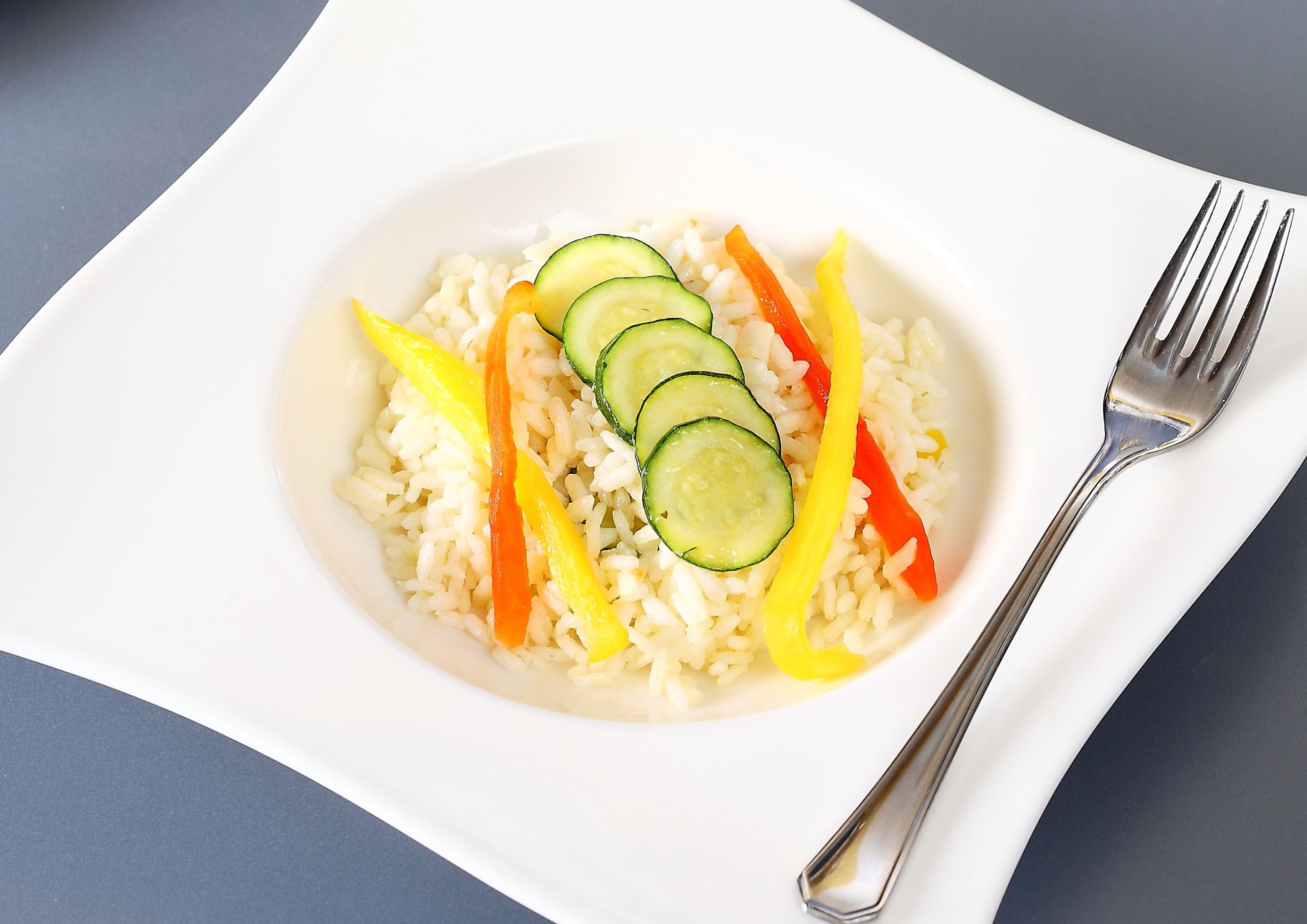 Ricetta - Risotto con peperoni e zucchine - Azione