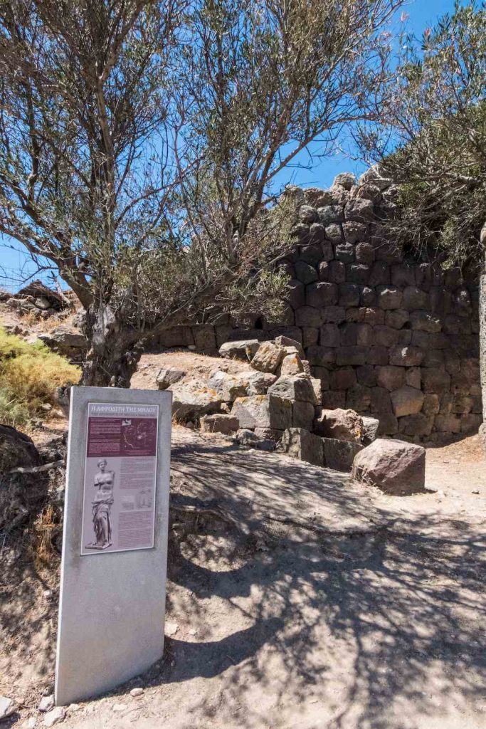 Luogo di ritrovamento della Venere