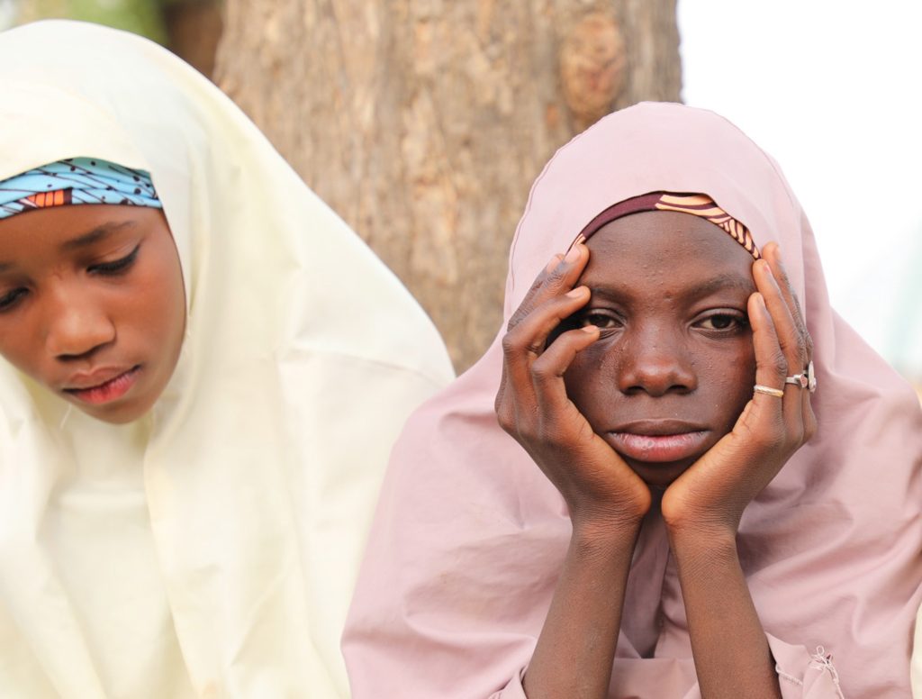 Ragazze scampate al recente rapimento di Zamfara (Keystone)