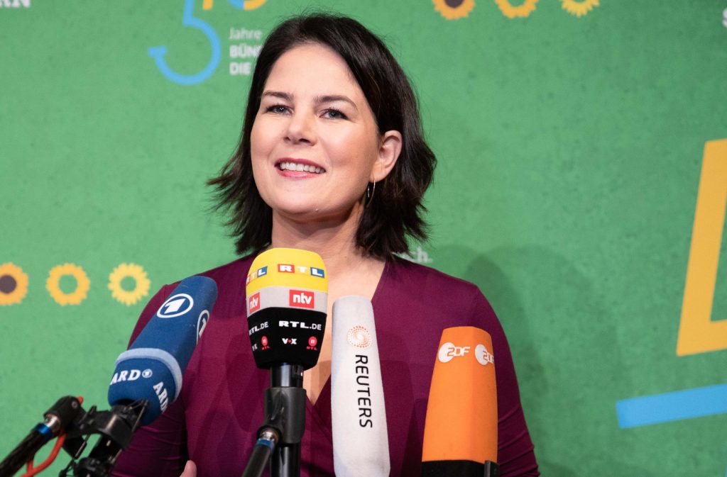 I sondaggi sono per ora favorevoli ad Annalena Baerbock, 40 anni, copresidente dei Verdi dal 2018 (Keystone)