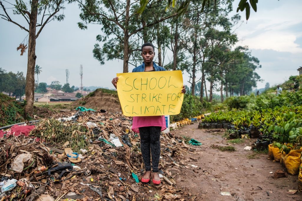 Grazie a Leah i «Fridays for Future» sono diventati un fenomeno sociale e politico in molte parti d’Africa (AFP)