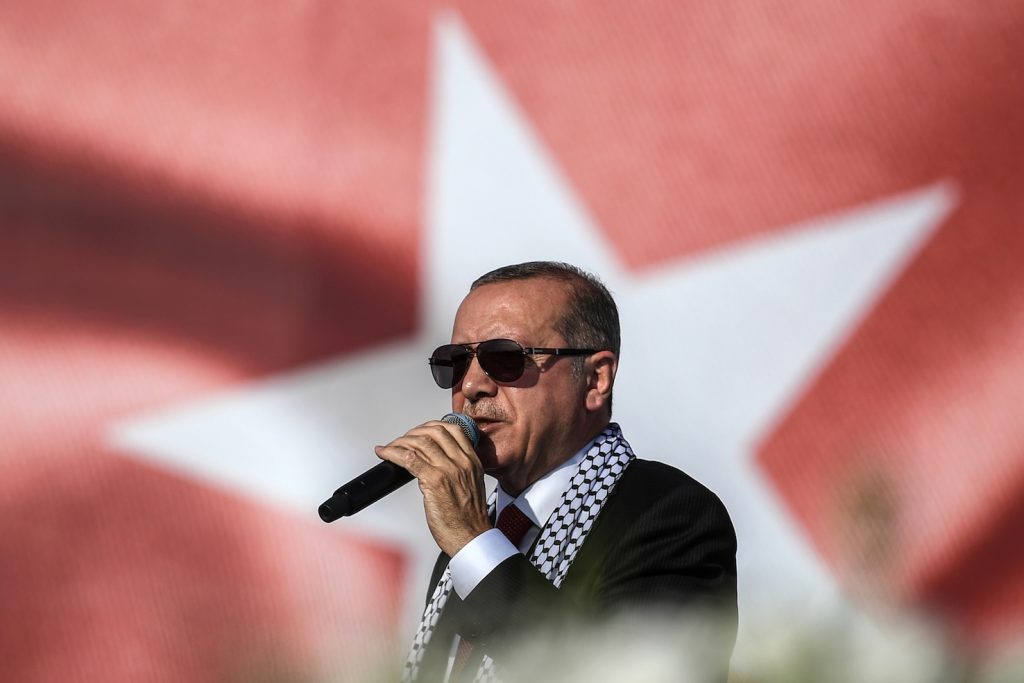 Il presidente turco Recep Tayyip Erdoğan (AFP)