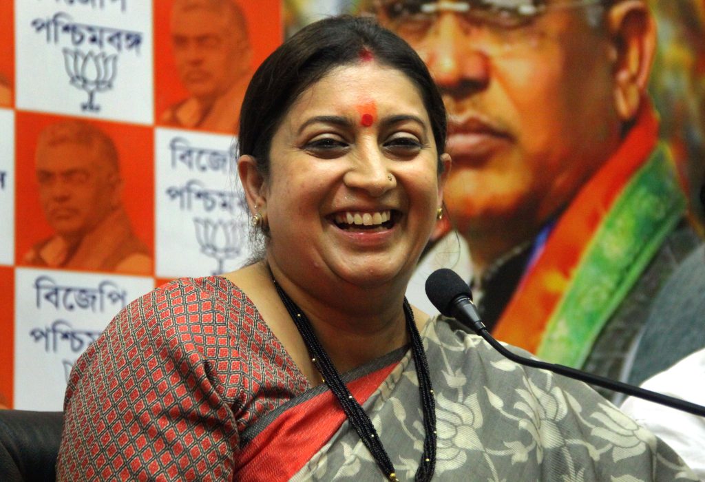 Smriti Irani: da celebre attrice a una carriera politica che oggi la vede protagonista (AFP)