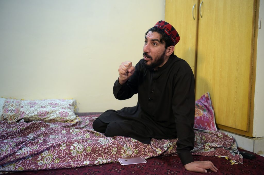 Manzoor Ahmad Pashteen, leader dei pasthun (AFP)