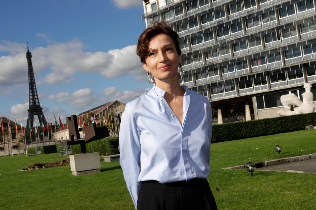 Audrey Azoulay, direttrice generale dell’Unesco (AFP)